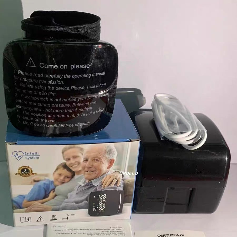 Rechargeable Smart Wrist Blood Pressure Monitor