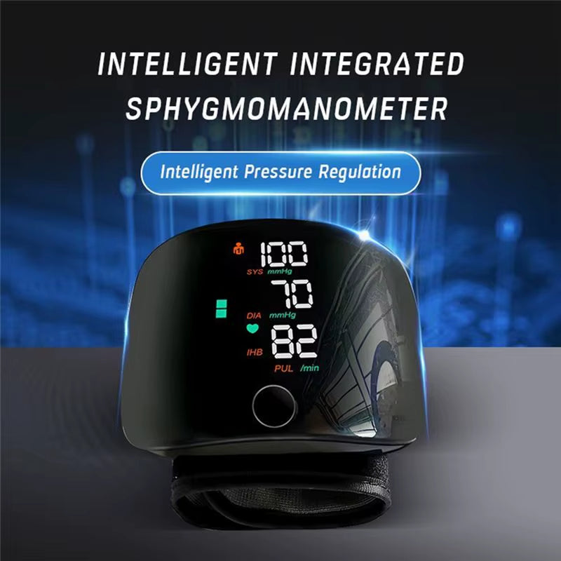 Rechargeable Smart Wrist Blood Pressure Monitor